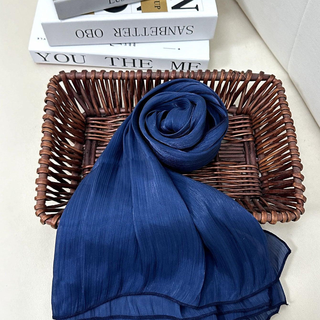 #CL30 Shiny Mesh chiffon hijab, jana,watercolor,hijab, Muslim Headscarf Arab Casual Head Wrap Sunscreen Shawl Suitable For Daily Use