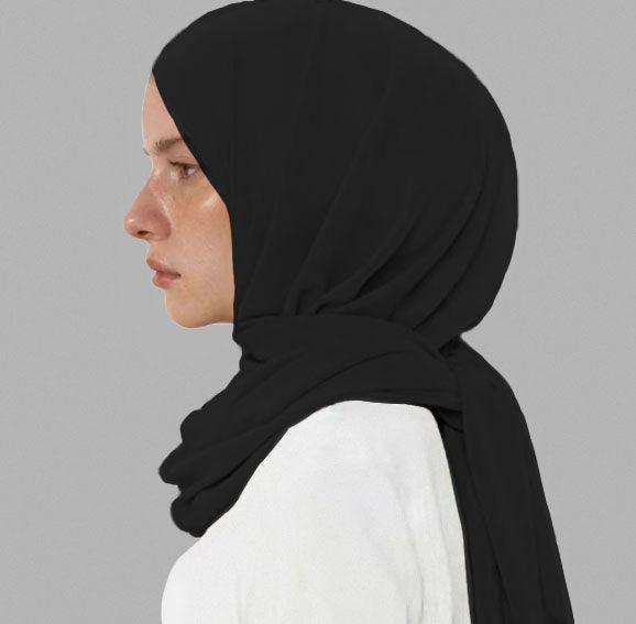 #CL31 Luminous Chiffon Hijab Scarf ✦ UPF Sun Wrap & Watercolor Sheen in 6 Neutral Tones