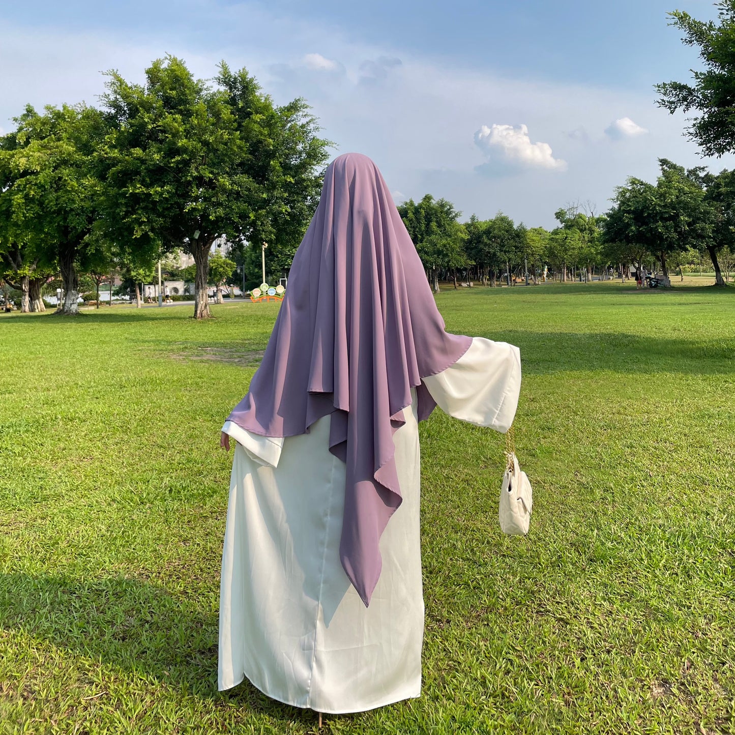 #CL55 Sun-Protective Nida Khimar ✦ Single-Layer Hijab in 15 Colors | UPF 50+ & Lightweight