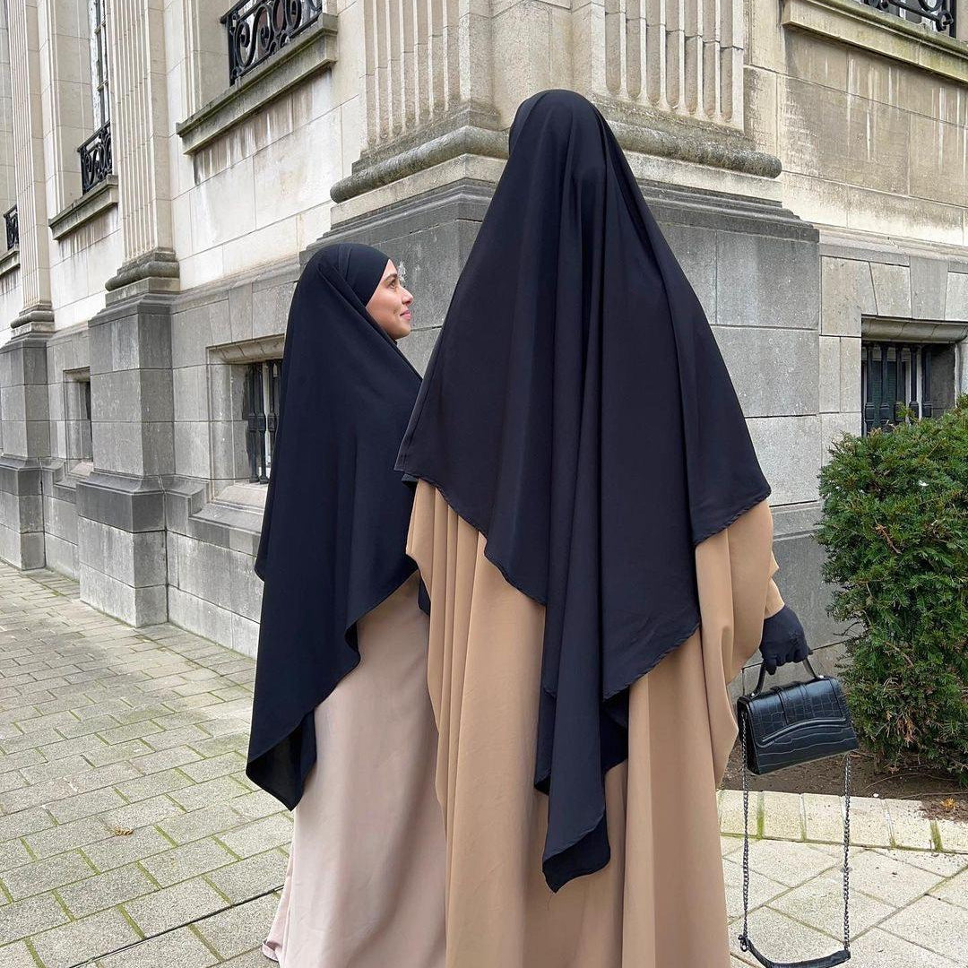 #CL55 Sun-Protective Nida Khimar ✦ Single-Layer Hijab in 15 Colors | UPF 50+ & Lightweight