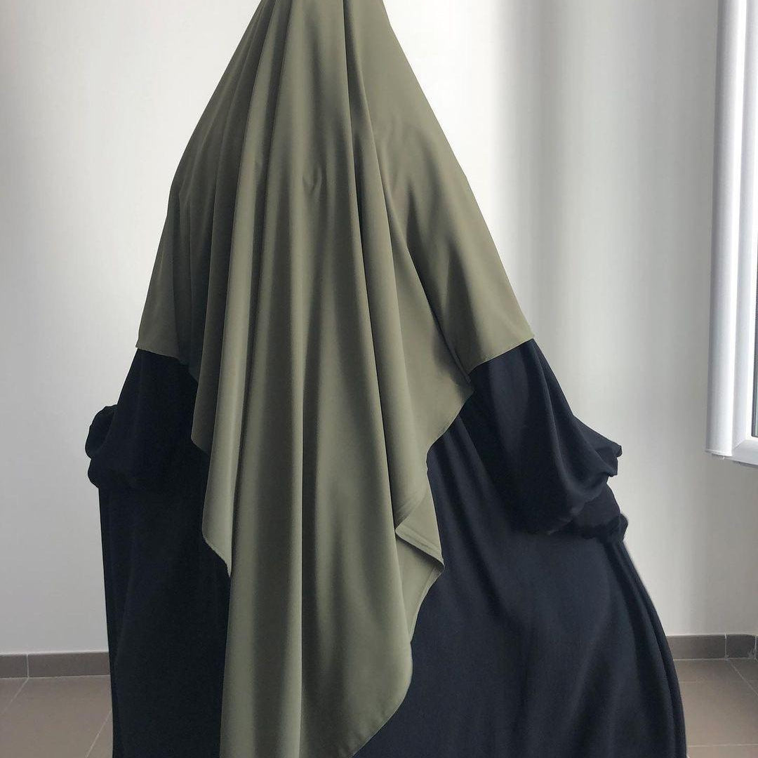 #CL55 Sun-Protective Nida Khimar ✦ Single-Layer Hijab in 15 Colors | UPF 50+ & Lightweight