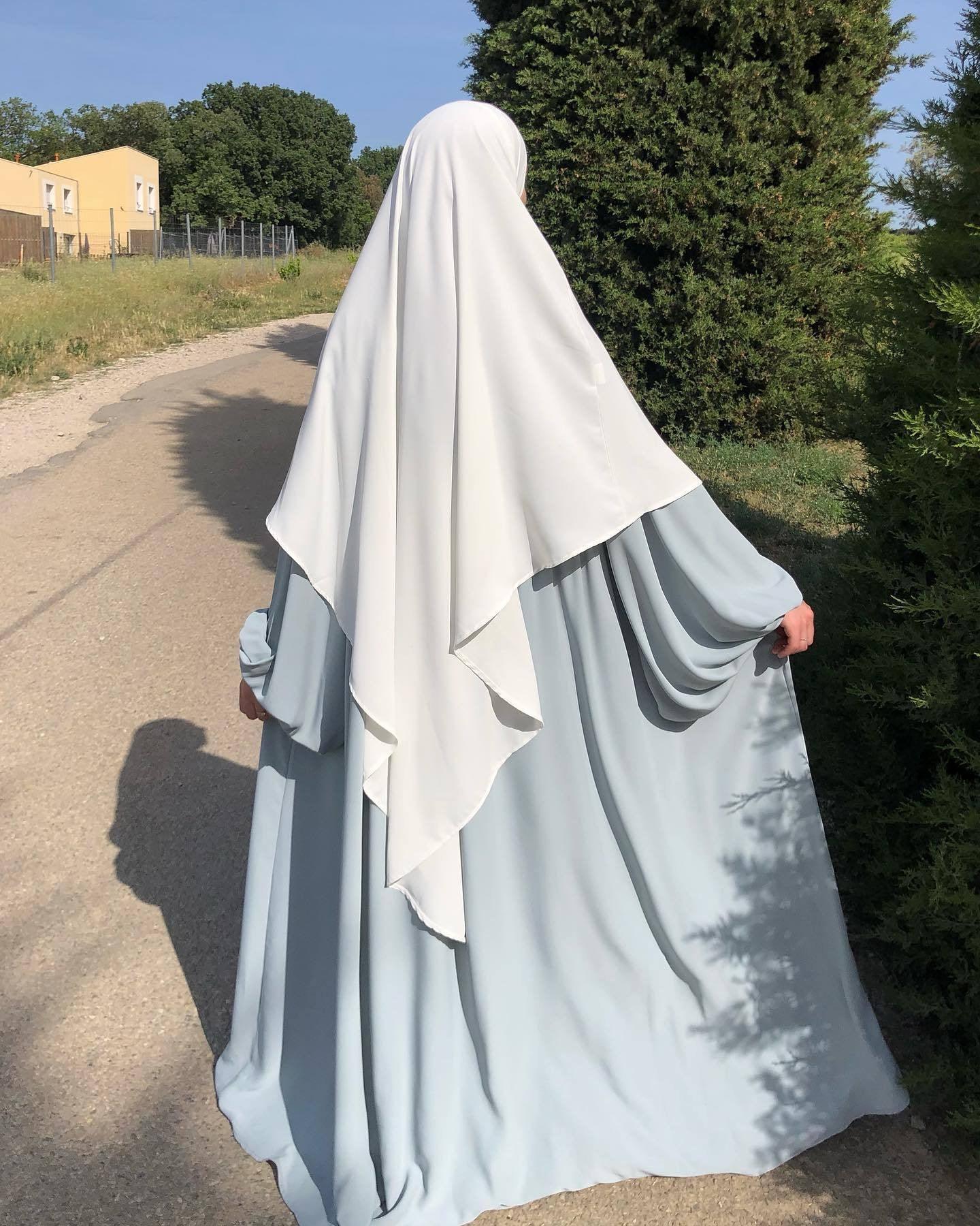 #CL55 Sun-Protective Nida Khimar ✦ Single-Layer Hijab in 15 Colors | UPF 50+ & Lightweight