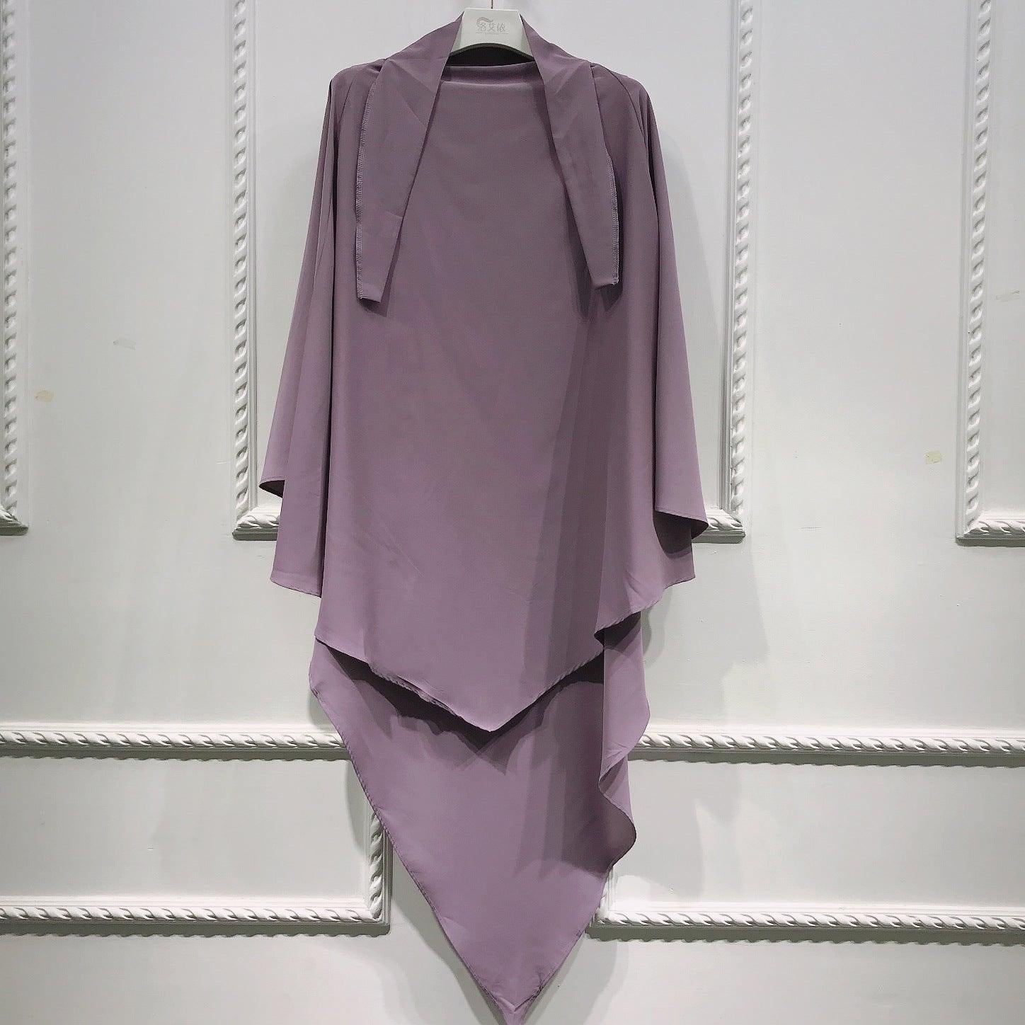 #CL55 Sun-Protective Nida Khimar ✦ Single-Layer Hijab in 15 Colors | UPF 50+ & Lightweight