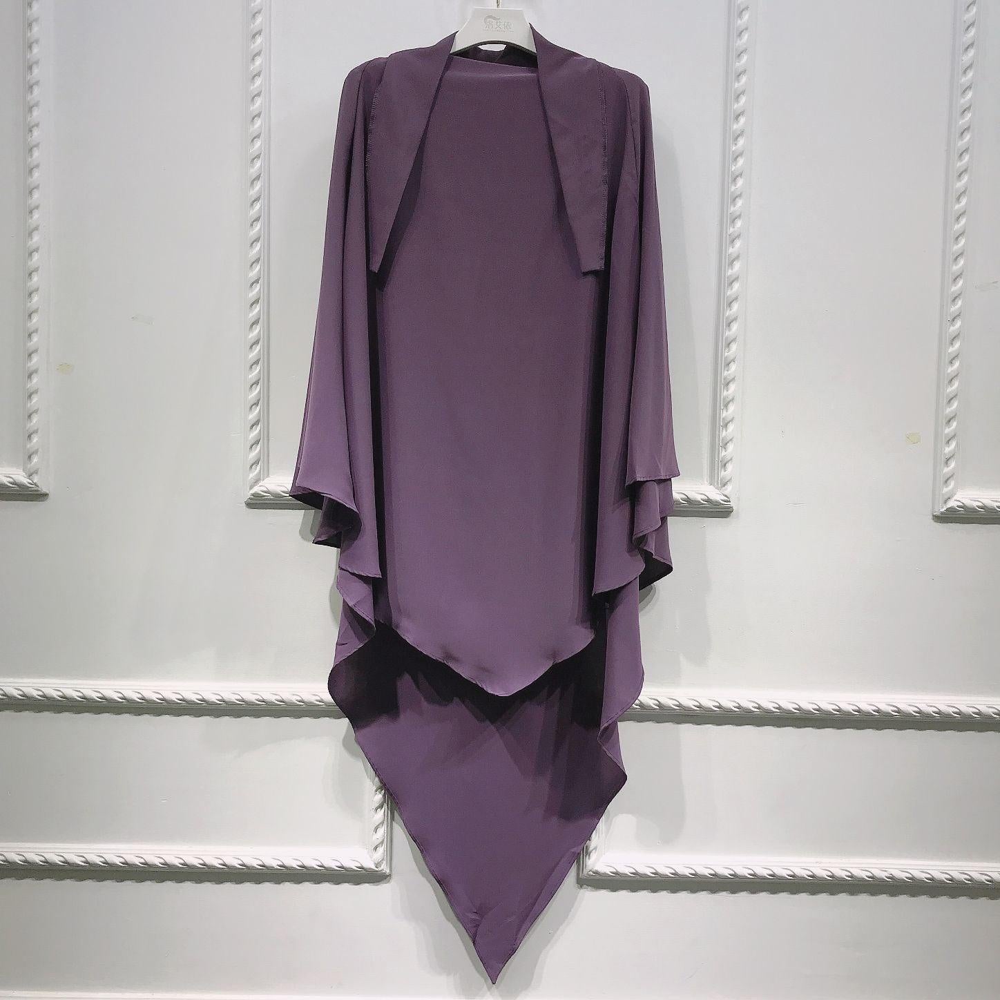 #CL55 Sun-Protective Nida Khimar ✦ Single-Layer Hijab in 15 Colors | UPF 50+ & Lightweight