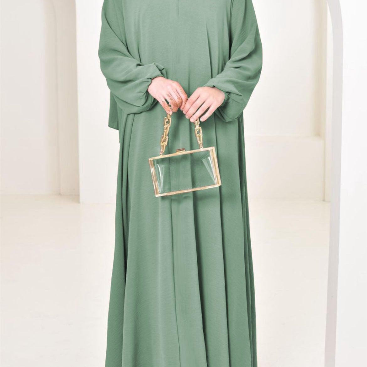 #CL20   Wrinkle-Free Everyday Abaya | 5 Neutral Tones & 4 Sizes for Prayer, Travel & Events