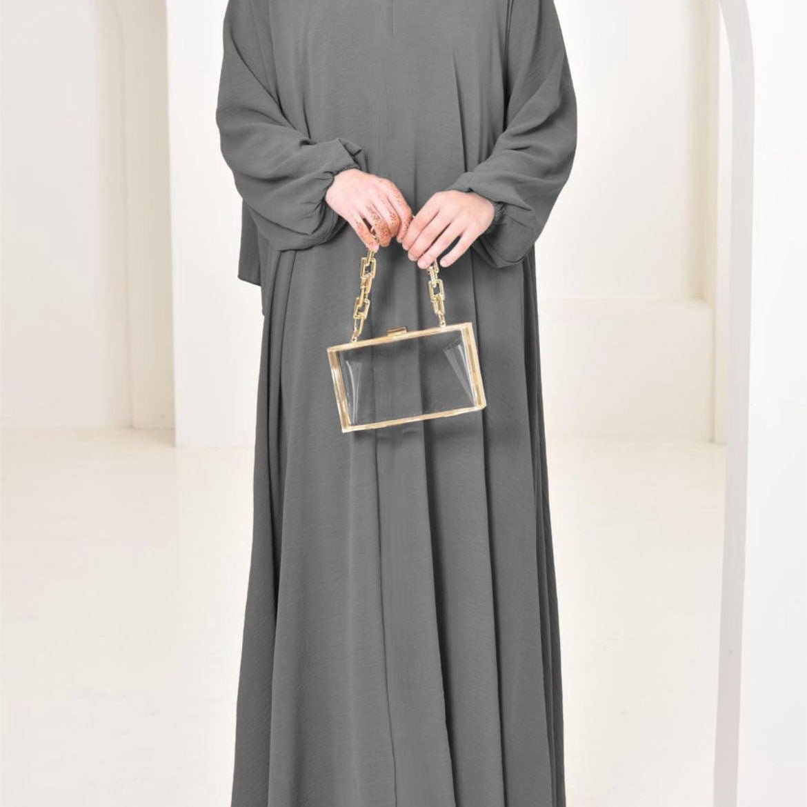 #CL20   Wrinkle-Free Everyday Abaya | 5 Neutral Tones & 4 Sizes for Prayer, Travel & Events