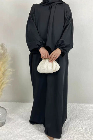 #CL26  Solid abaya  Hijab abaya  Simple abaya Muslim long women dress