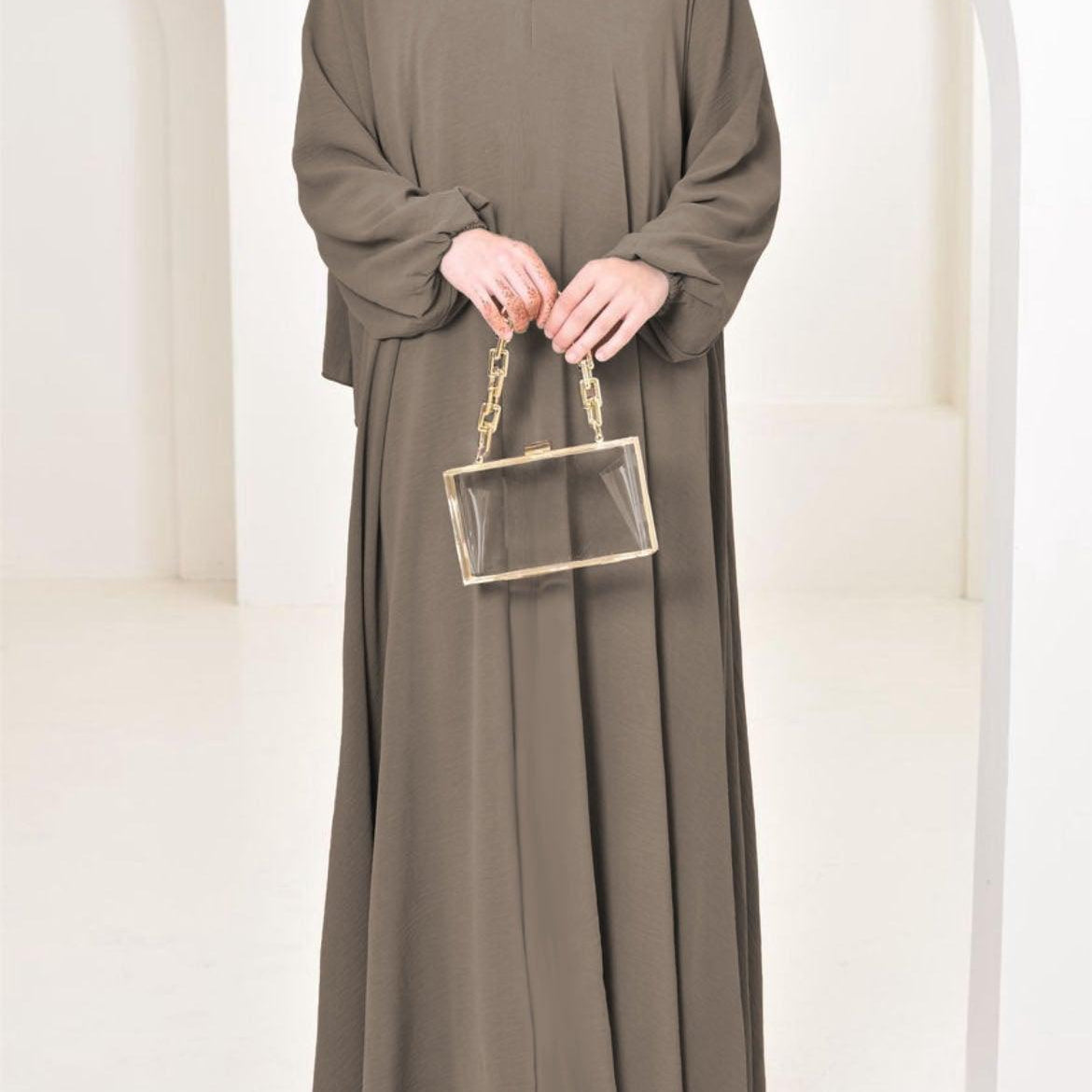 #CL20   Wrinkle-Free Everyday Abaya | 5 Neutral Tones & 4 Sizes for Prayer, Travel & Events