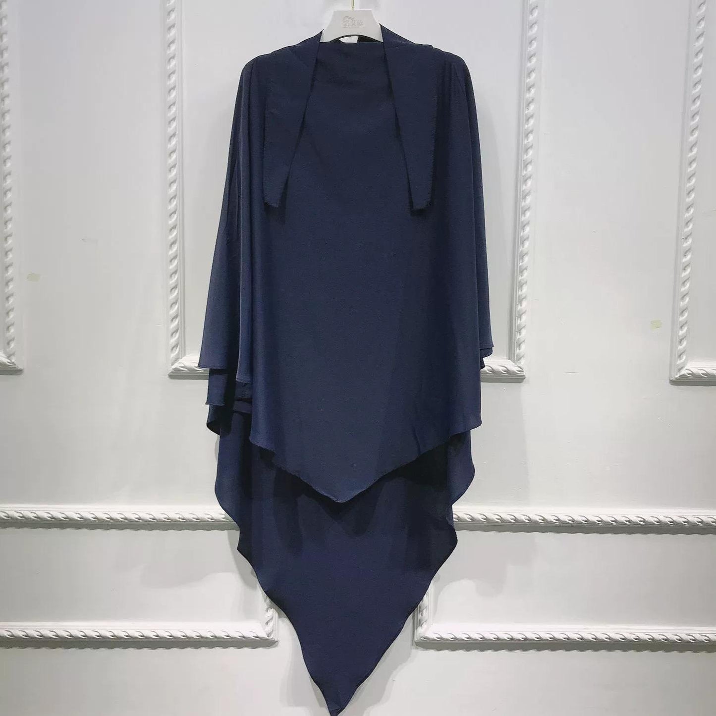 #CL55 Sun-Protective Nida Khimar ✦ Single-Layer Hijab in 15 Colors | UPF 50+ & Lightweight