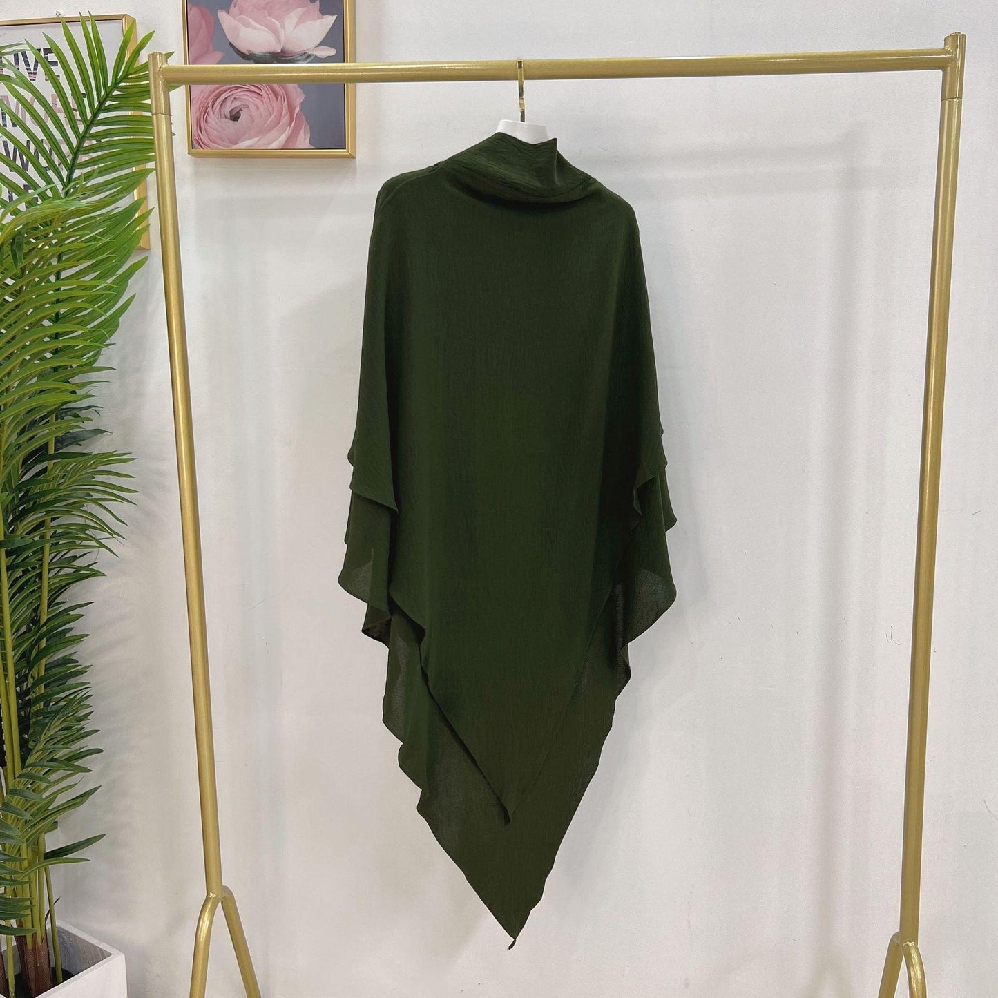WG03 Two layer Khimar ,Linen-cotton khimar ,Hijab