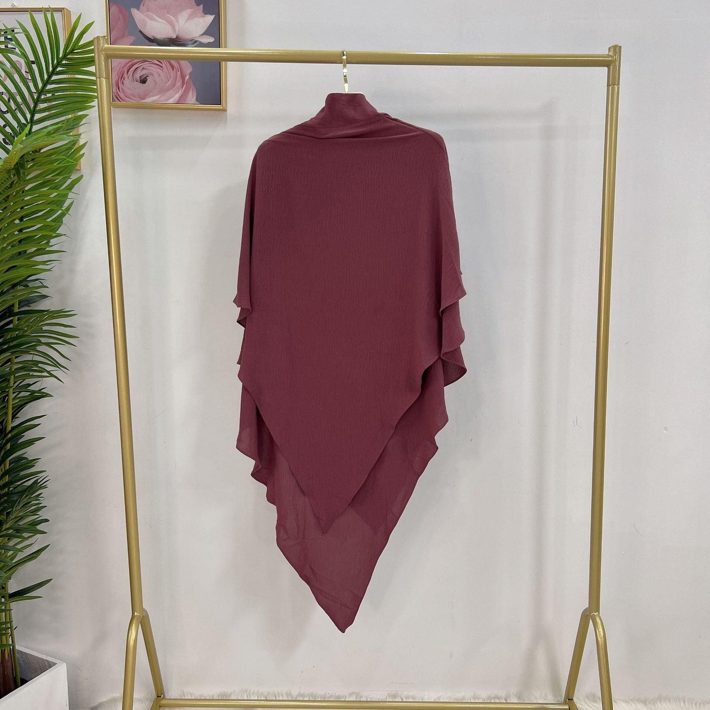 WG03 Two layer Khimar ,Linen-cotton khimar ,Hijab