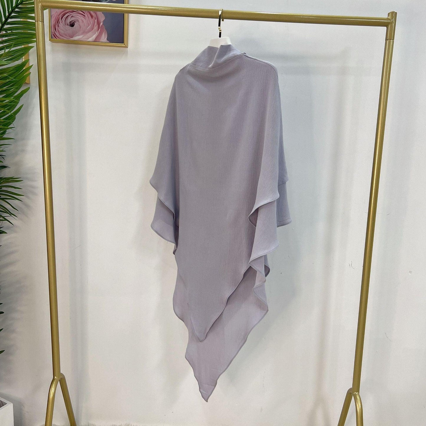 WG03 Two layer Khimar ,Linen-cotton khimar ,Hijab
