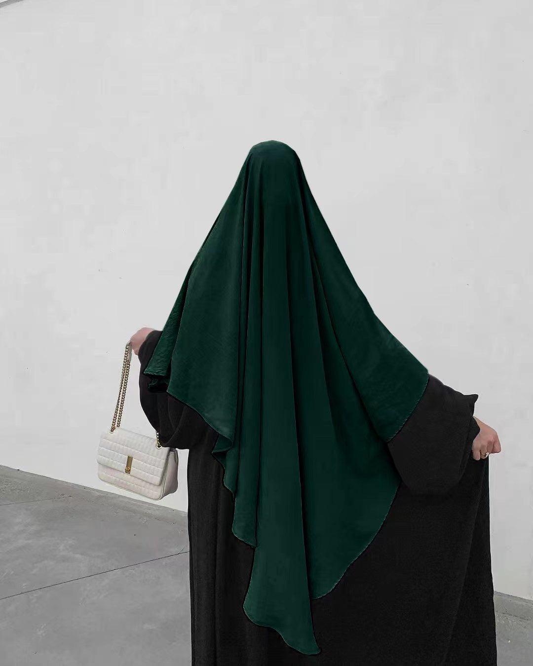 #CL55 Sun-Protective Nida Khimar ✦ Single-Layer Hijab in 15 Colors | UPF 50+ & Lightweight