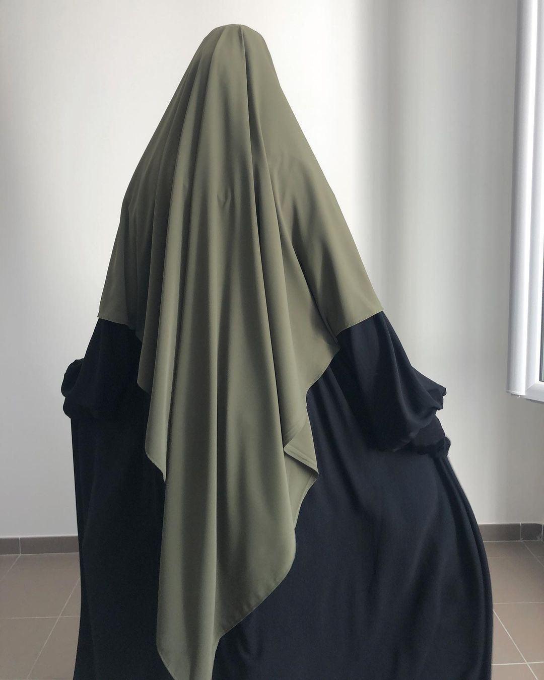 #CL55 Sun-Protective Nida Khimar ✦ Single-Layer Hijab in 15 Colors | UPF 50+ & Lightweight
