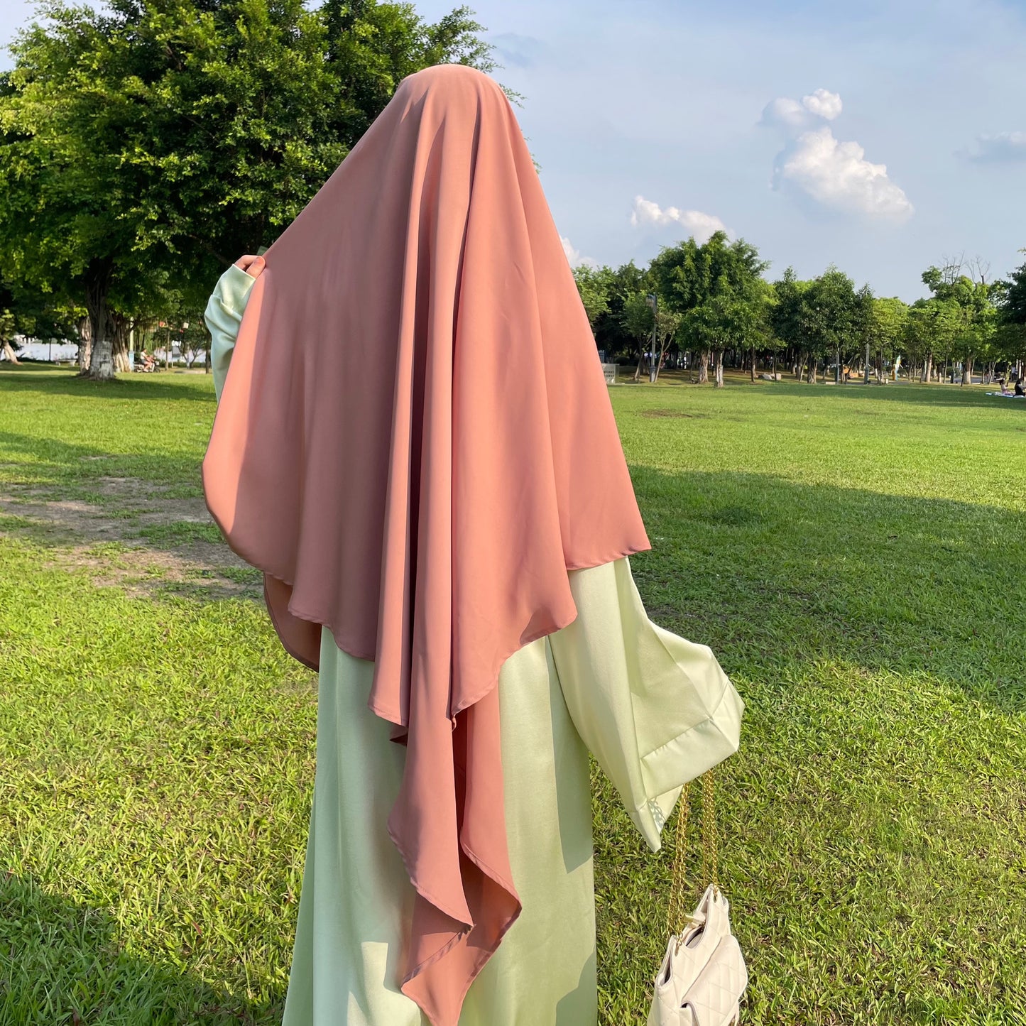 #CL55 Sun-Protective Nida Khimar ✦ Single-Layer Hijab in 15 Colors | UPF 50+ & Lightweight